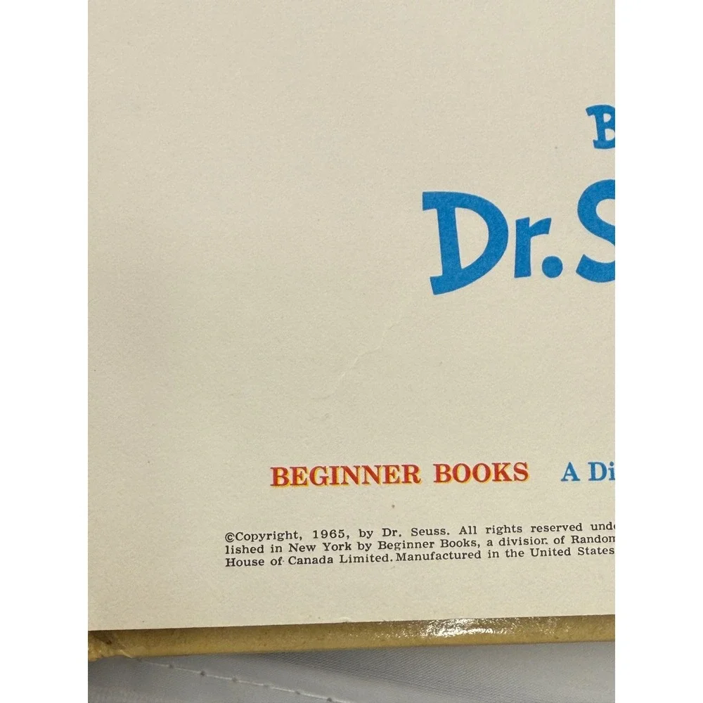 Dr. Seuss Beginner Books Lot: Fox in Socks, Hop on Pop, Go Dog Go1961, 1963,1965